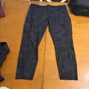 Lululemon Athletica black Camouflage Leggings
